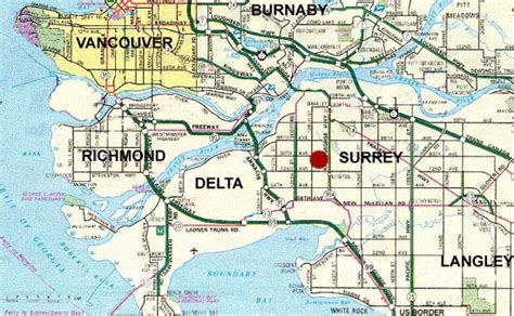 Surrey BC Map - Security Guards Companies