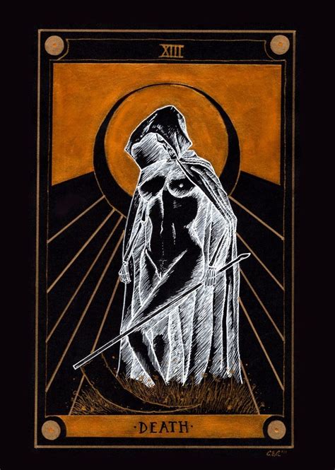 Death Tarot Card Art - Printable Cards