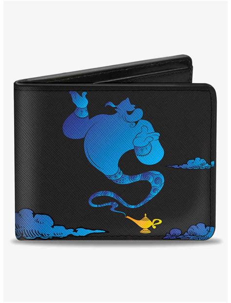 Disney Aladdin Genie Lamp Silhouette Pose Clouds Bifold Wallet | Hot Topic