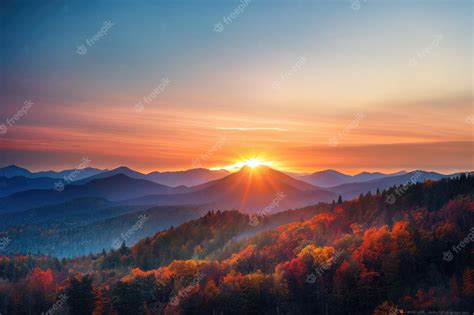 Premium Photo | Beautiful ancient mountains at sunset in the evening sunlight and in the fog