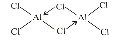 Draw the tetrahedral dimer structure of $AlC{{l}_{3}}$