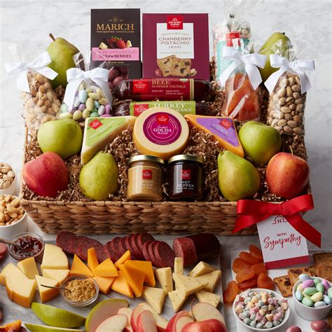 Sympathy Grand Fruit & Snack Gift Basket | Hickory Farms