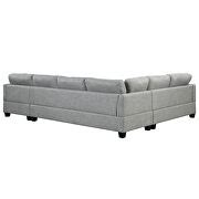 La Spezia SG004 Light Gray Sectional Sofa + Ottoman SG000461AAA | Comfyco