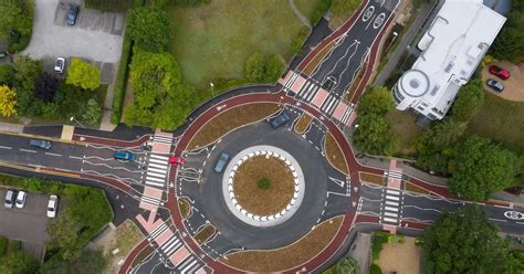 Aerial photos show Cambridge's brand new Dutch roundabout in action ...