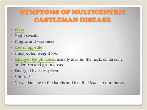 PPT - Castleman Disease : Symptoms, causes, diagnosis and treatment PowerPoint Presentation - ID ...