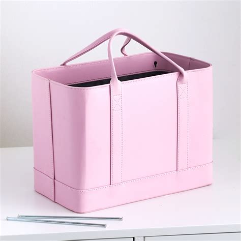 Chic File Organizer Womens Tote Bag with Carrying Handles and Drop Strap - Pink - Walmart.com