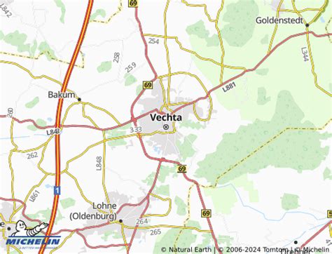 MICHELIN Vechta map - ViaMichelin