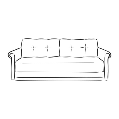 sofa vector sketch 8917944 Vector Art at Vecteezy