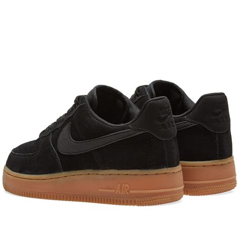 Nike Air Force 1 '07 LV8 Suede Black, Gum & Medium Brown | END. (UK)