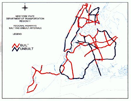 Built and Unbuilt Arterial System