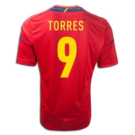 Euro 2012 Jersey: Adidas Fernando Torres Spain home jersey 11/13