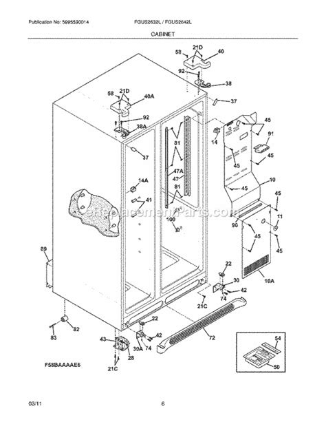 Frigidaire Gallery Refrigerator Parts Manual | Reviewmotors.co