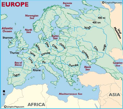 European Rivers | Europe facts, Europe map, World geography