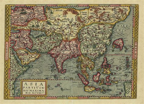 Antique Map of Asia by Quad (c.1600) | Bartele GalleryBartele Gallery