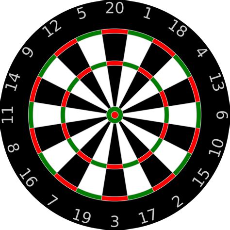 Shooting Targets: Numbered Dartboard Target