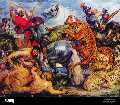 Eugene Delacroix Tiger Hunt