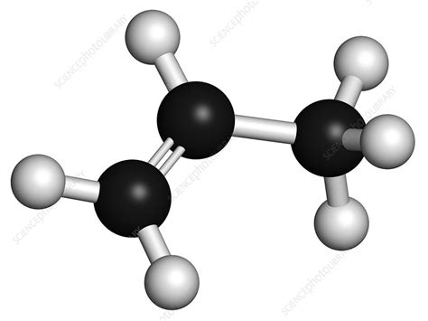 Propene molecule - Stock Image - F010/6883 - Science Photo Library