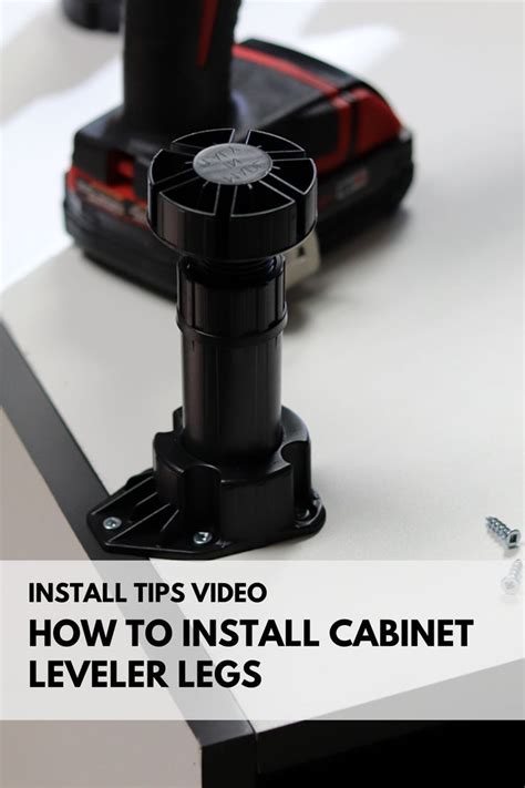 [VIDEO] How To Install Cabinet Leveler Legs | Installation, Base cabinets, Superior cabinets