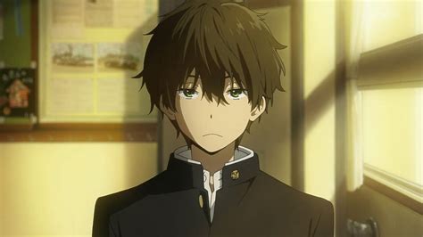 [2024] 🔥Turn That Frown Upside Down Anime Guy Black Hair Anime Messy Hair Sad School Uniform ...