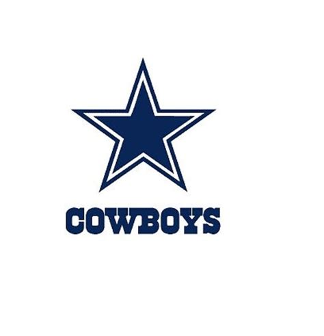 Dallas Cowboys star decal for car truck laptop yeti rtic