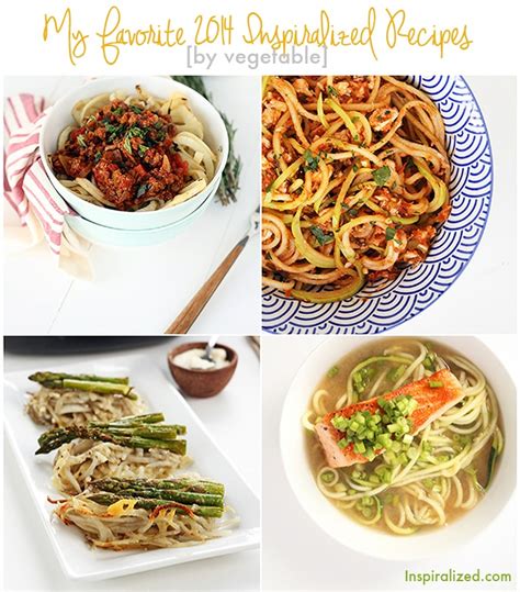 Favorite Spiralized Recipes by Vegetable - Inspiralized