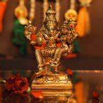 Brass Lakshmi Narasimha Idol / Brass Lord Narasimha with Goddess ...