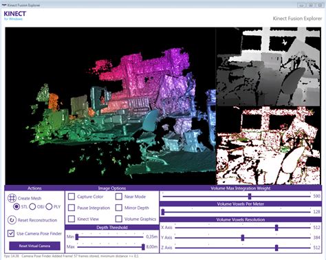 3 -Interface de l'application Kinect Fusion Explorer. | Download ...