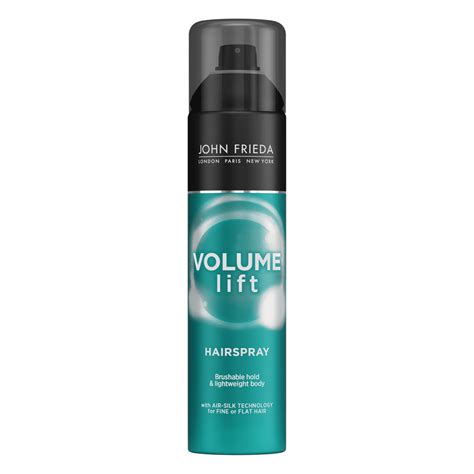 John Frieda Volume Lift Hairspray with Air-Silk Technology for Fine or Flat Hair, Volumizing ...