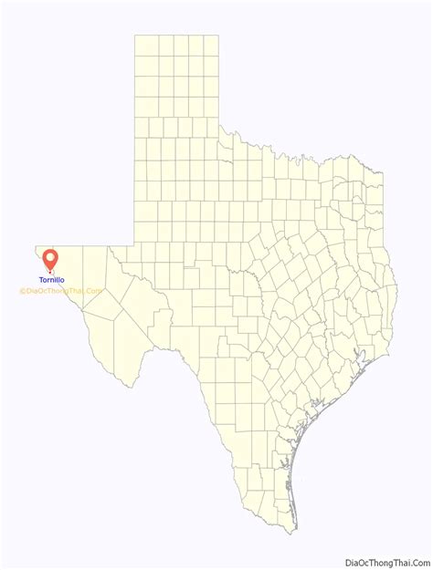 Map of Tornillo CDP