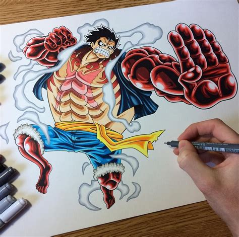 2,686 Me gusta, 25 comentarios - Neco Draw (@necodraw) en Instagram: "🔥Luffy Gear 4 🔥 #one ...