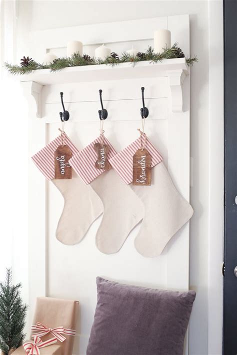 No Sew DIY Christmas Stockings - Angela Marie Made