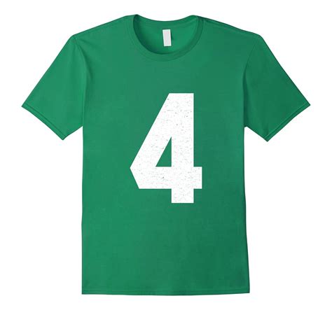 Jersey Number 4 Athletic Style Sports T-Shirt-PL – Polozatee