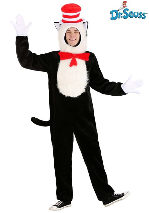 Premium Cat in the Hat Costume for Adults