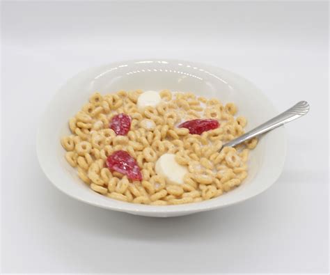 Cereal Bowl - Cheerios with Strawberries & Bananas - Just Dough It!