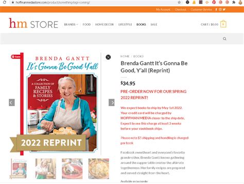 Best Brenda Gantt Cookbook Detail and where to buy in 2023