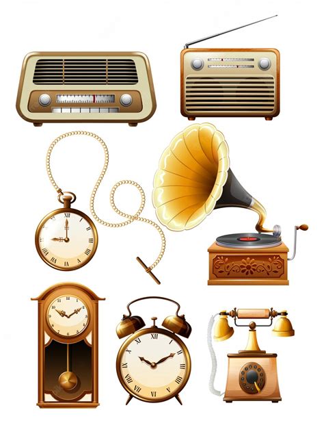 Premium Vector | Vintage objects