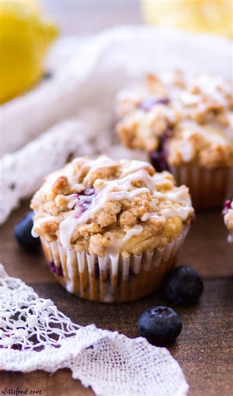 Lemon Blueberry Crumb Cake Muffins - A Latte Food