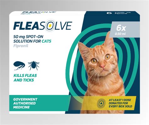 FleaSolve - Vet Strength Fipronil-based Flea Treatment for Cats - Naqua Ltd