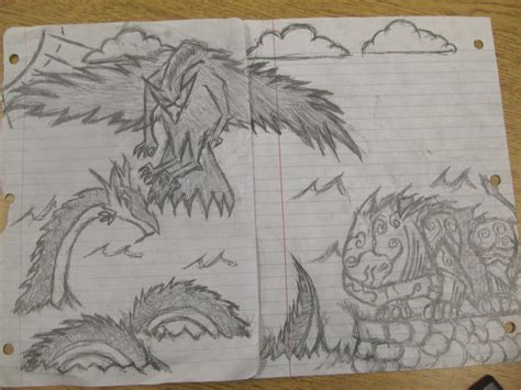 Leviathan, Behemoth, Ziz by TheEmpireofLove on DeviantArt