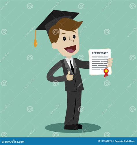 A Man in a Suit Hold a Degree Certificate of College or Business School or Diploma of University ...