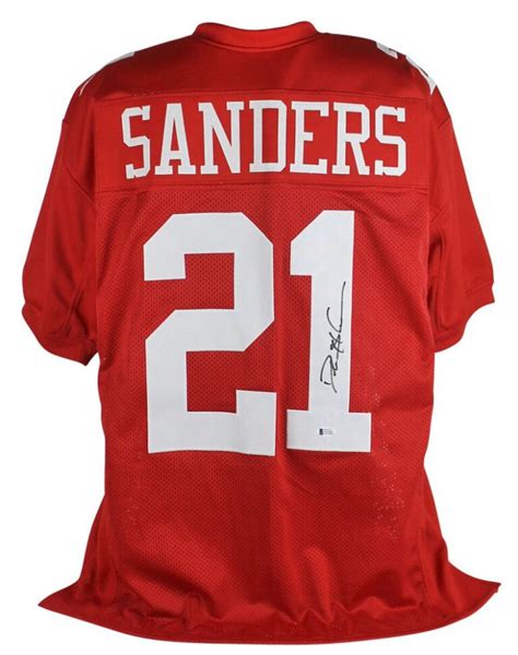 Deion Sanders Signed 49ers Jersey (Beckett COA) | Pristine Auction