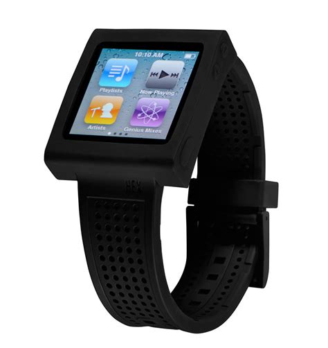 Amazon.com: HEX HX1005-BLCK Sport Watch Band for iPod Nano Gen 6 (Black): Electronics