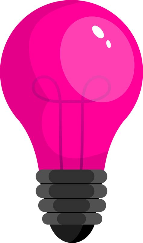 ilustração de design de clipart de lâmpada colorida 9342313 PNG