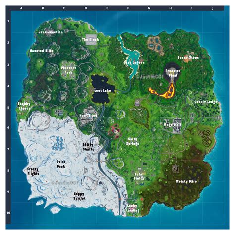 How the Season X map had looked like, if the rocket never opened a rift ...