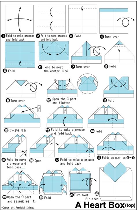 Heart Box - Easy Origami instructions For Kids