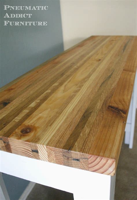 Butcher Block Sofa Table | Kitchen table makeover, Diy butcher block table, Diy side table