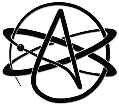 Atheism Atheist Agnostic Sign Symbol Vinyl Decal Sticker For Vehicle Car Truck Window Bumper ...