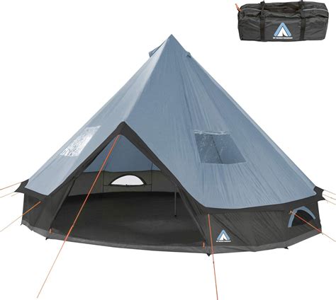 10T Mojave 500 Arona XXL Tipi tent waterproof 5-10 persons round tent ...