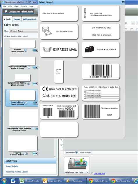 Free Dymo Label Templates