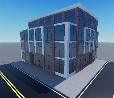 ArtStation - 4 story modern building made in Roblox Studio